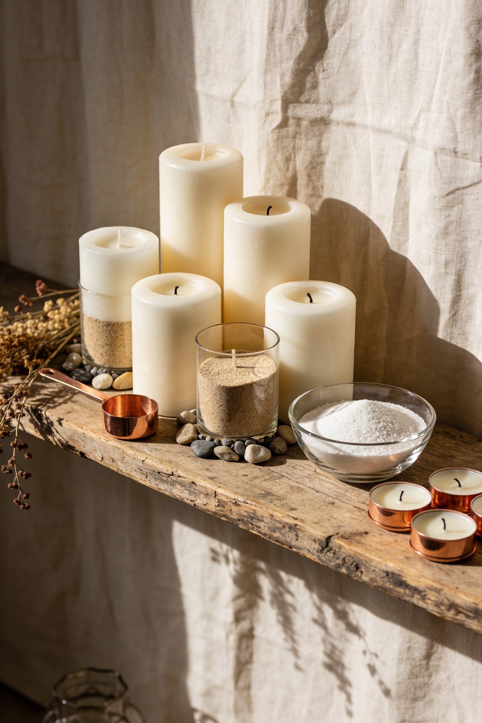 anchor candles with fillers