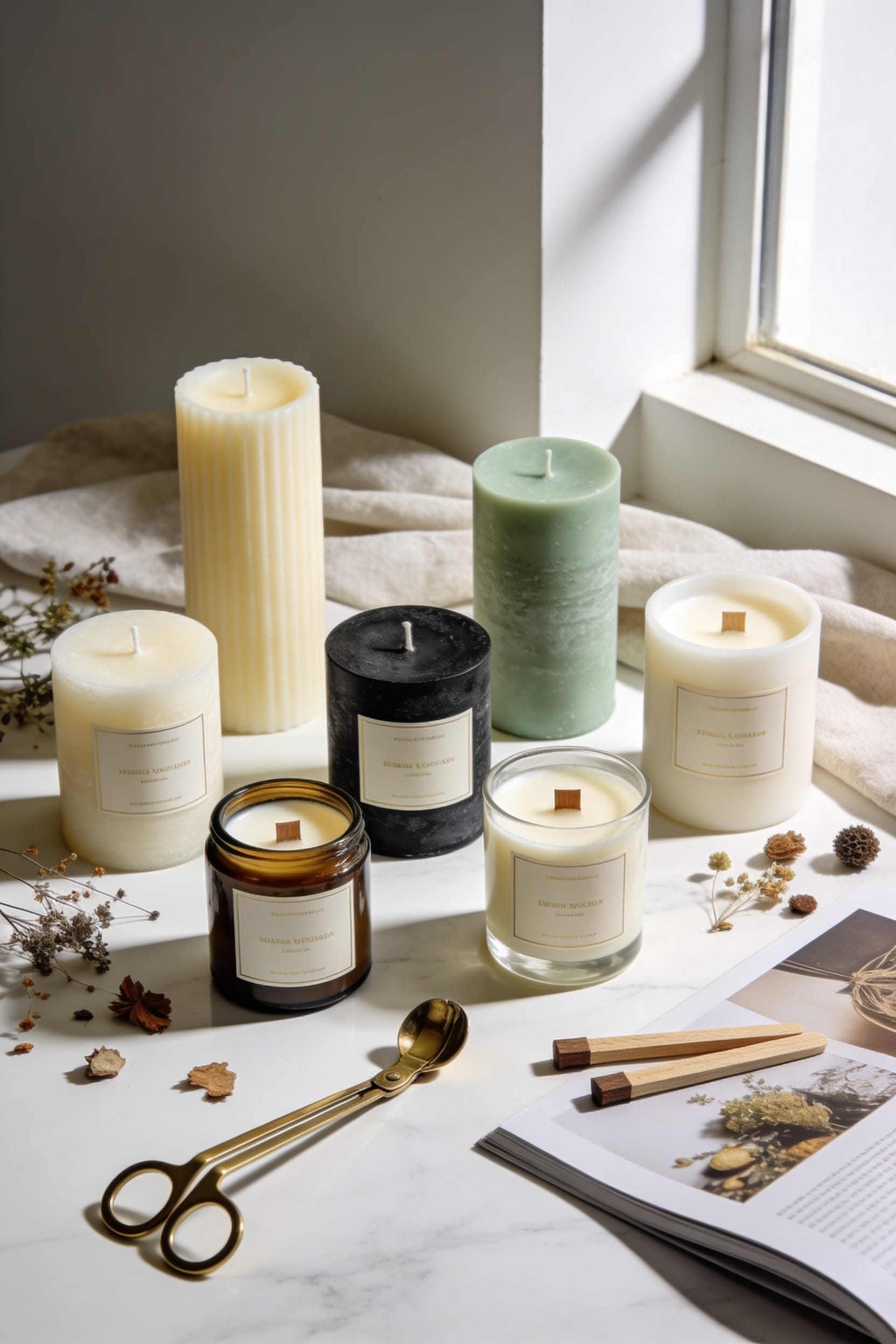 artisan crafted sustainably packaged candles