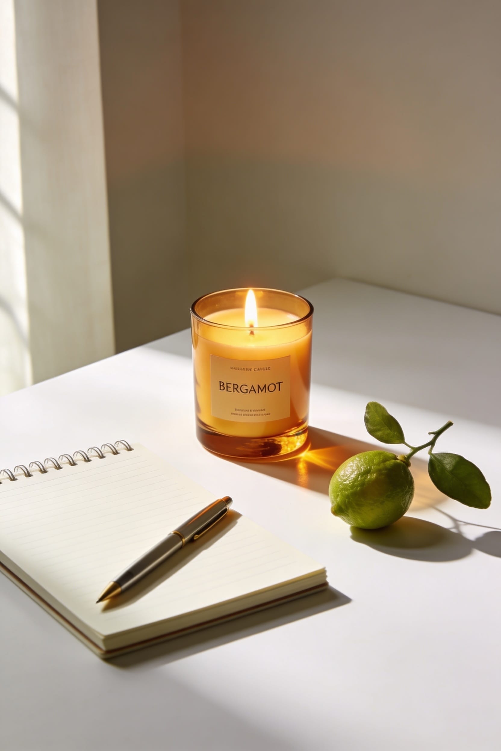 bergamot candle pre event ritual