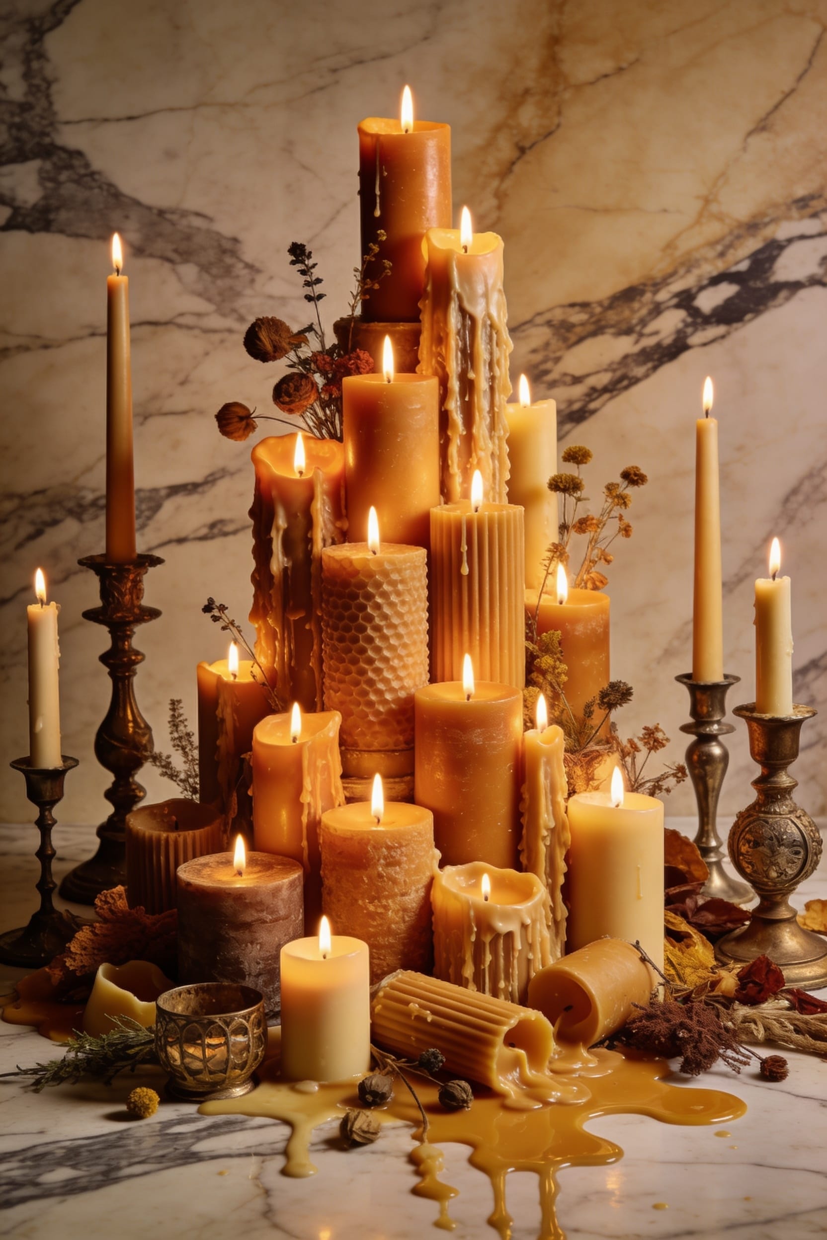 bold layered intentionally asymmetrical abundance