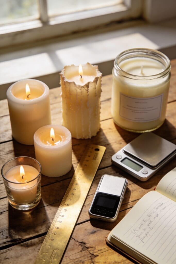 candle weight and burn time