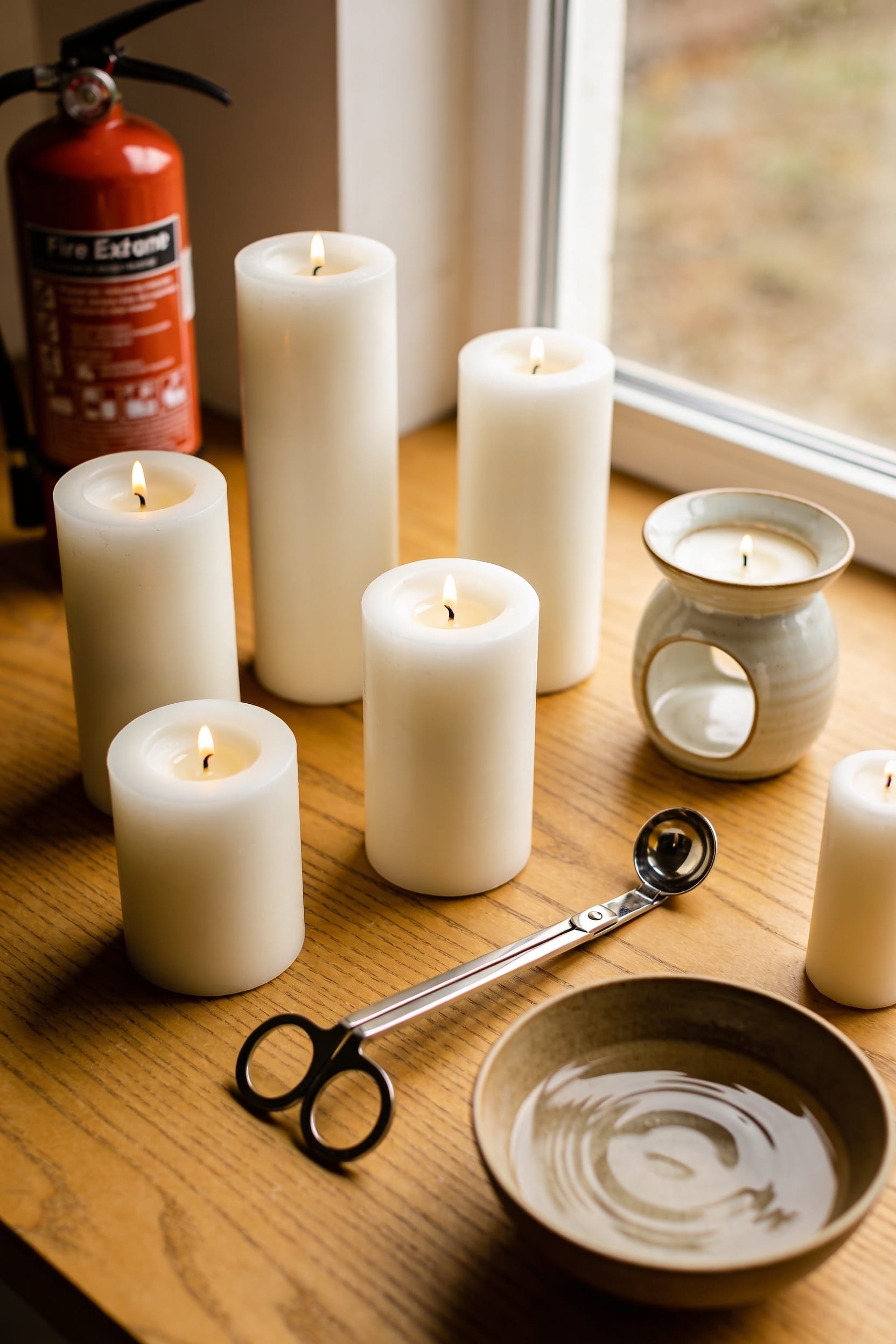 candles keep safe distances