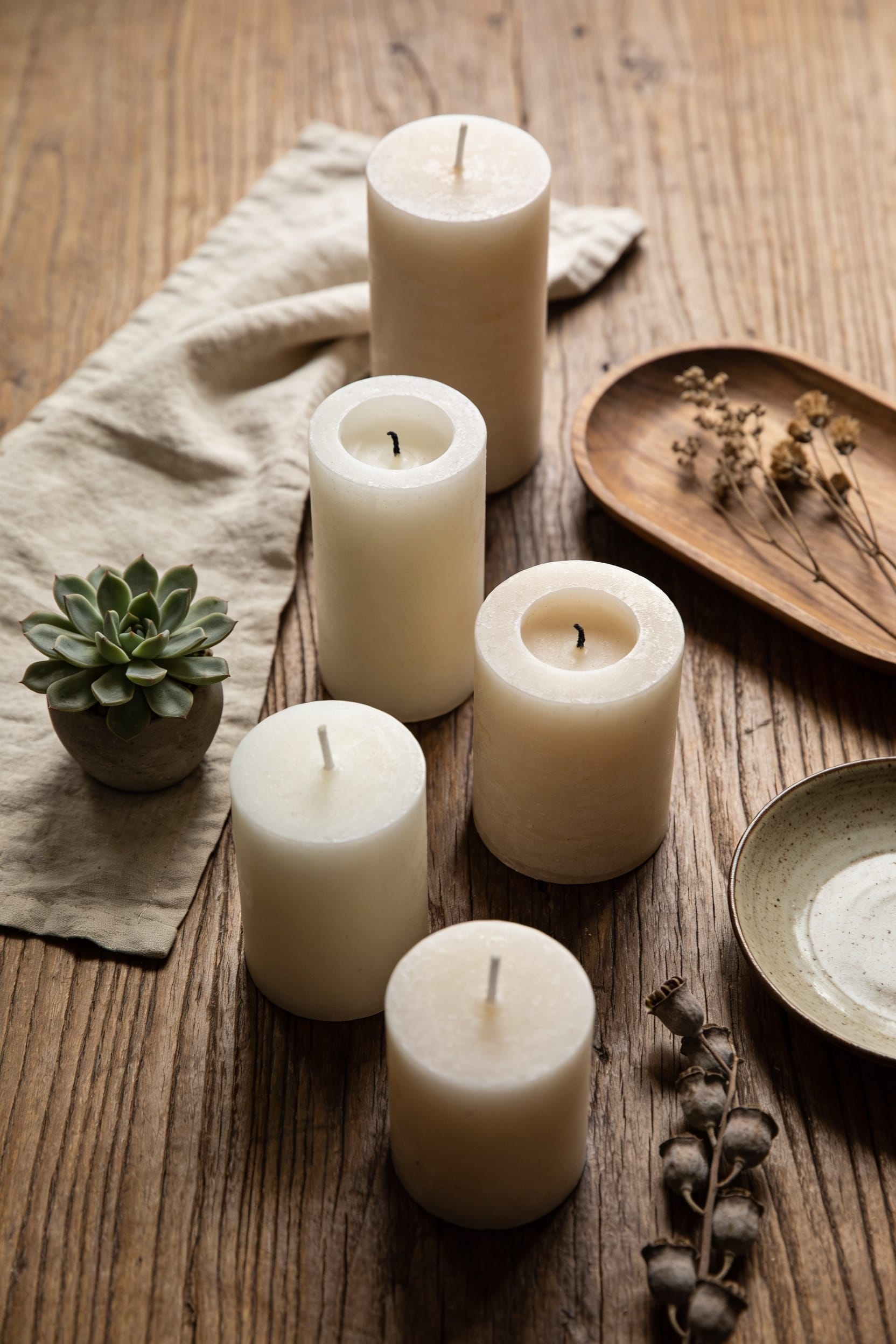 choose candle ounce per room