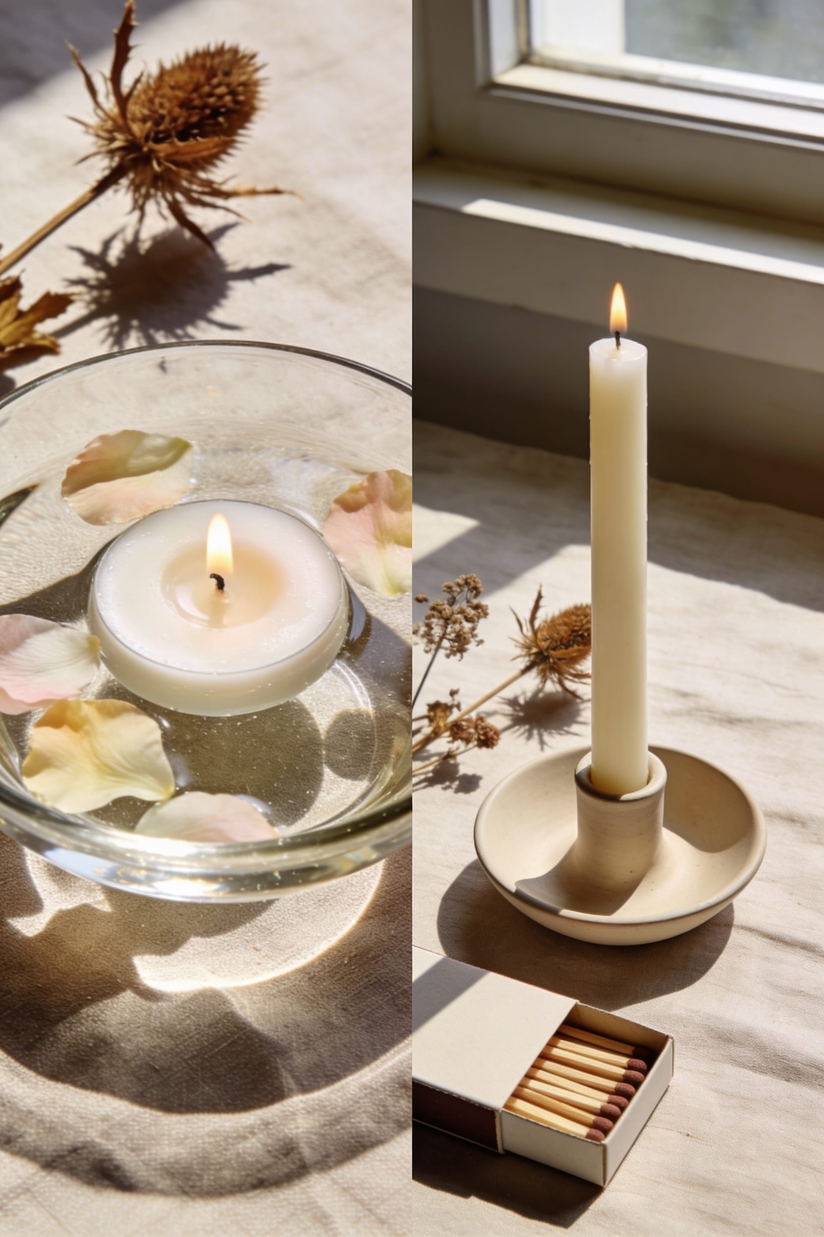 choose candles to match aesthetic