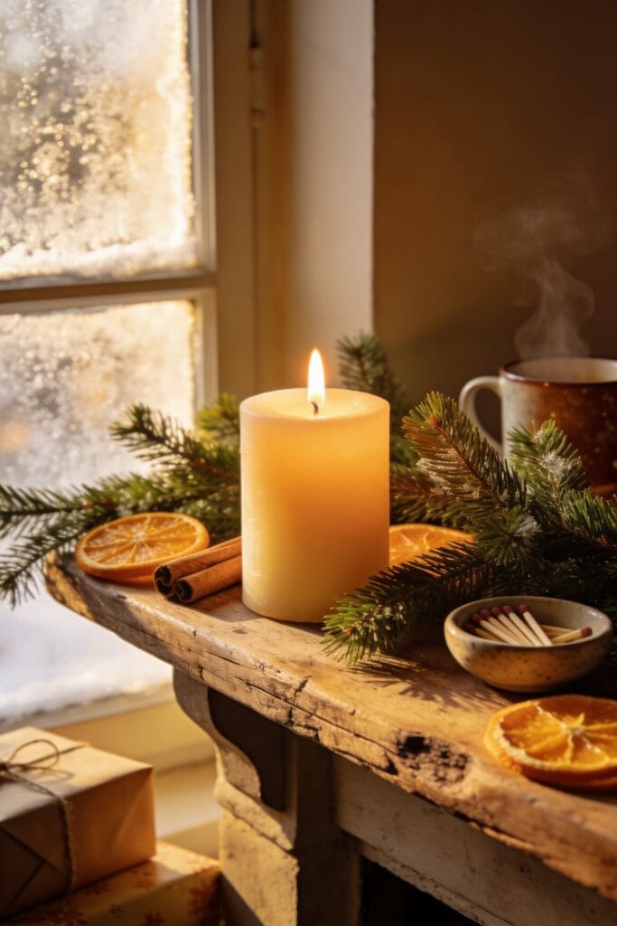 christmas morning candle rituals