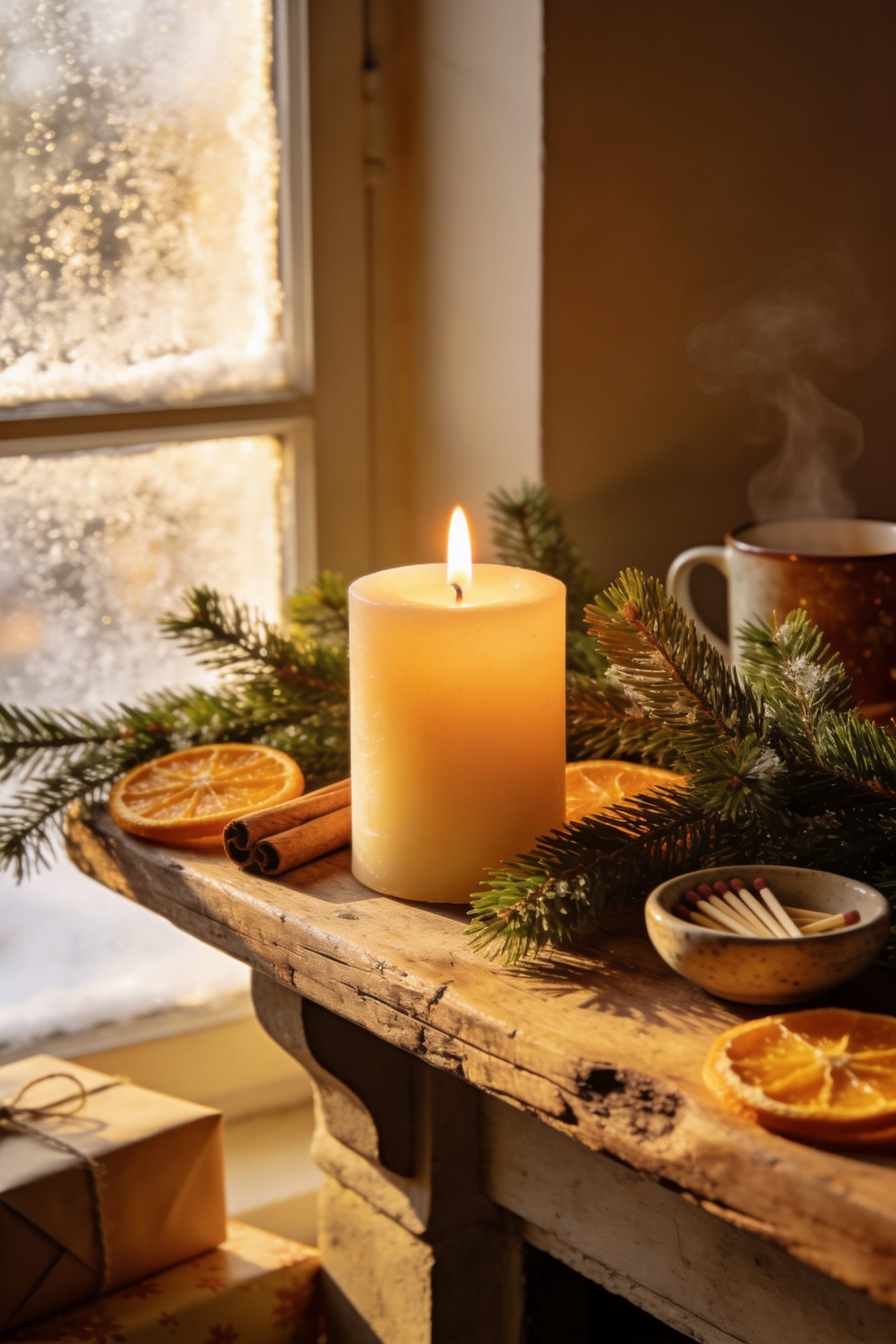 christmas morning candle rituals
