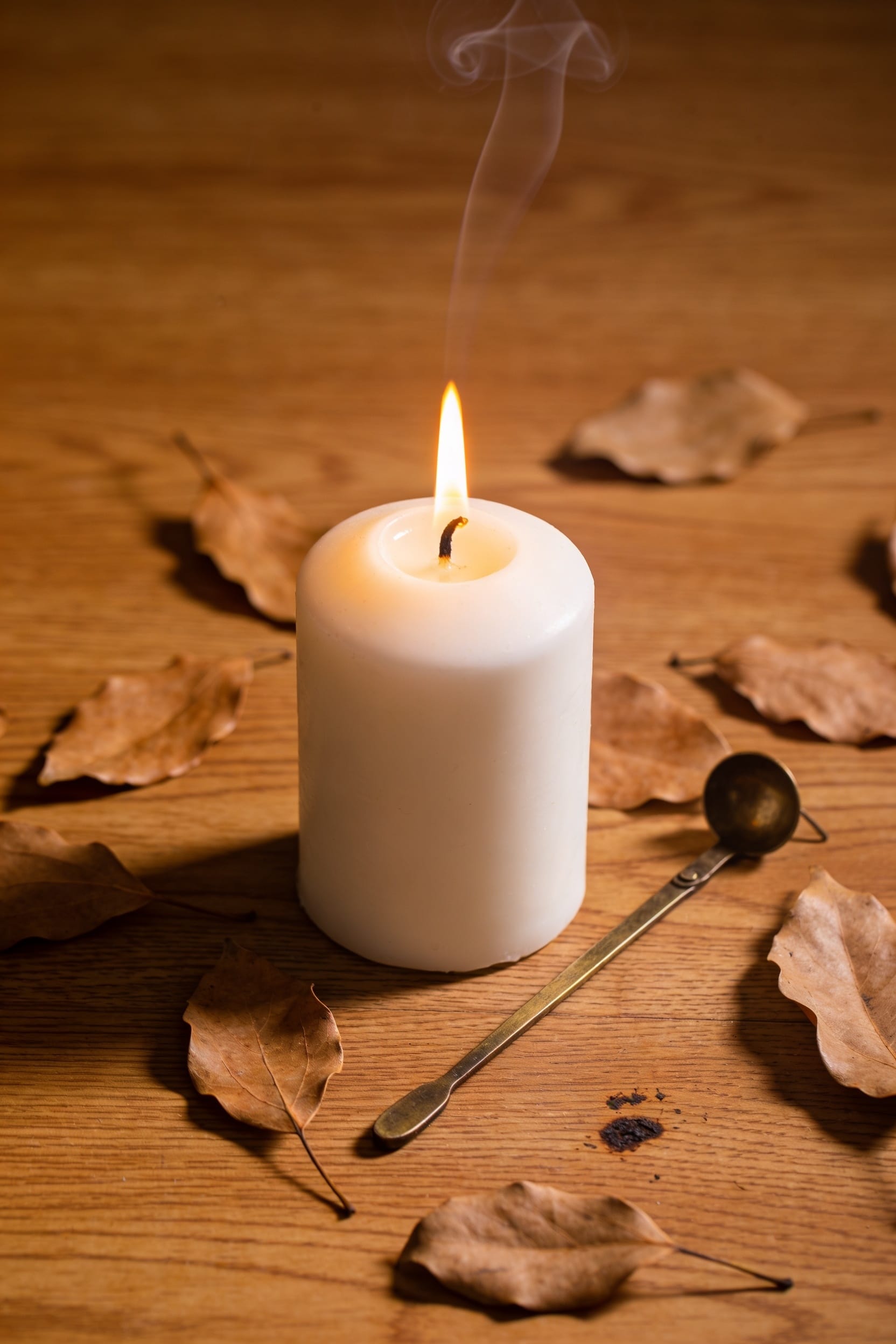 never leave candles unattended