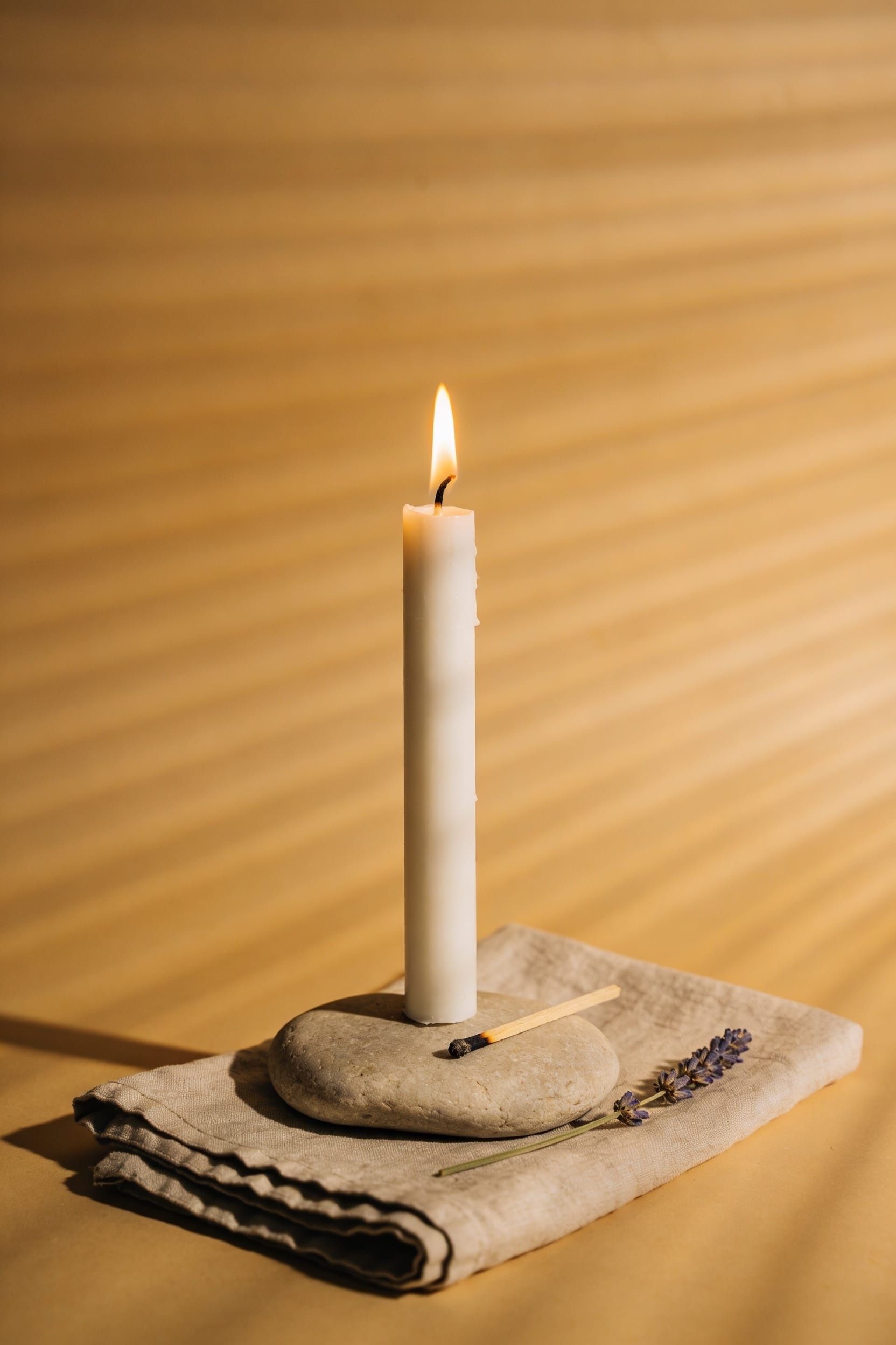 ritual candle signals relaxation