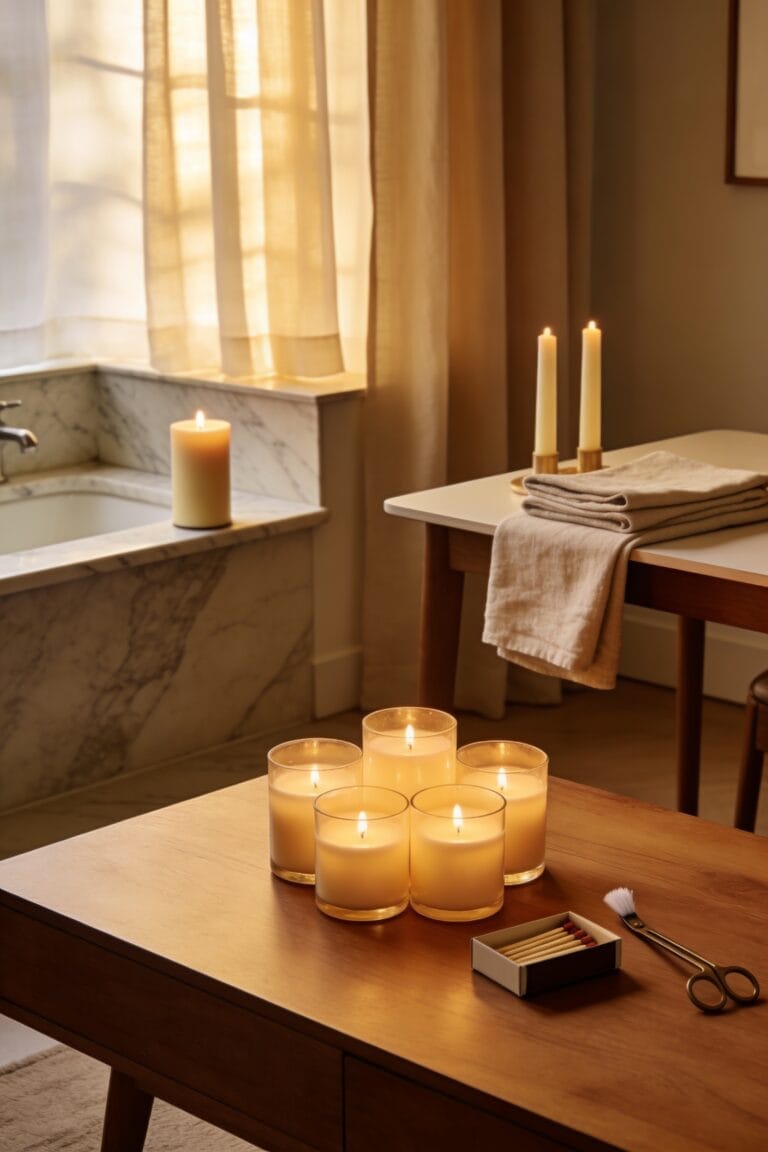 room by room candle styling