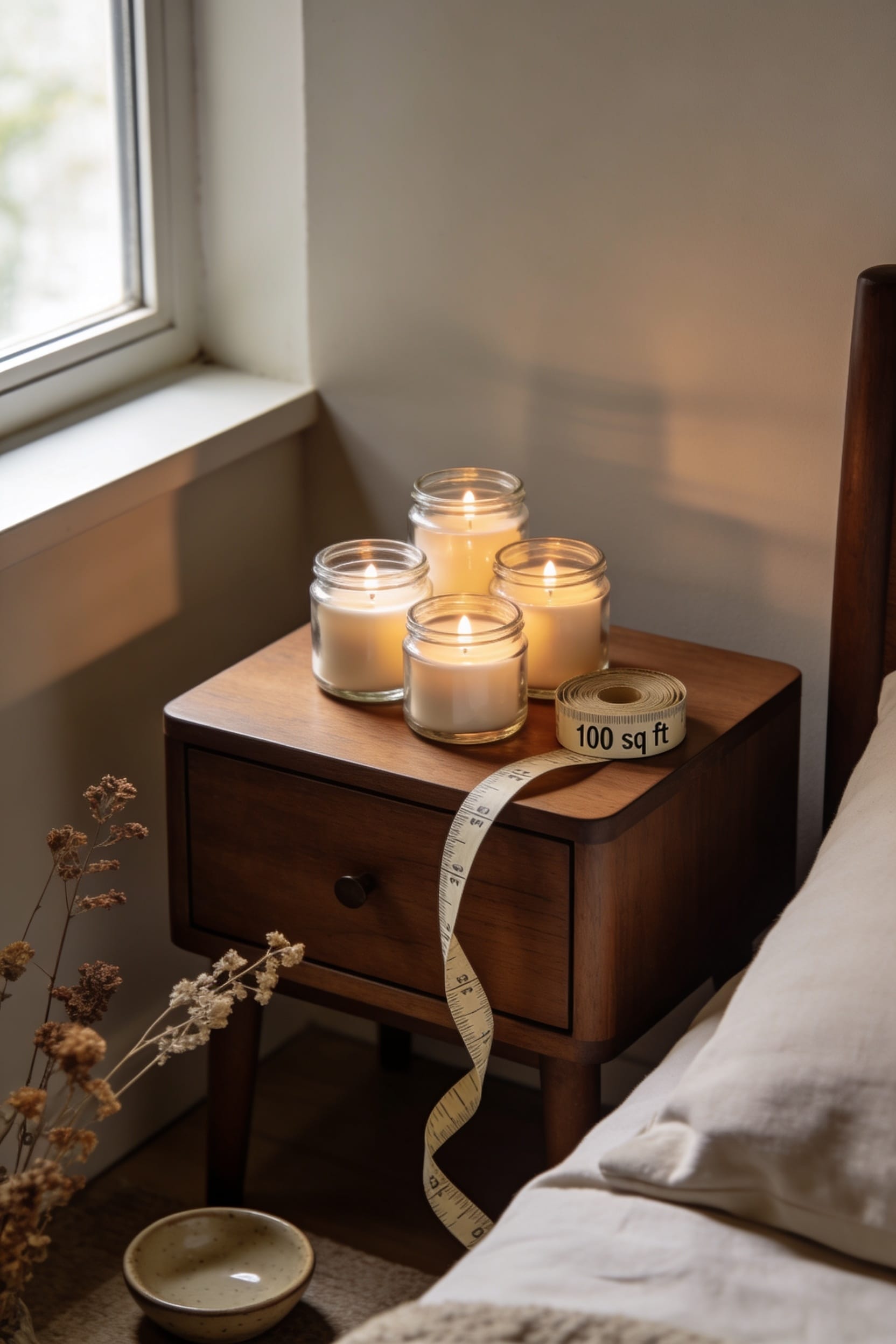small rooms modest candles