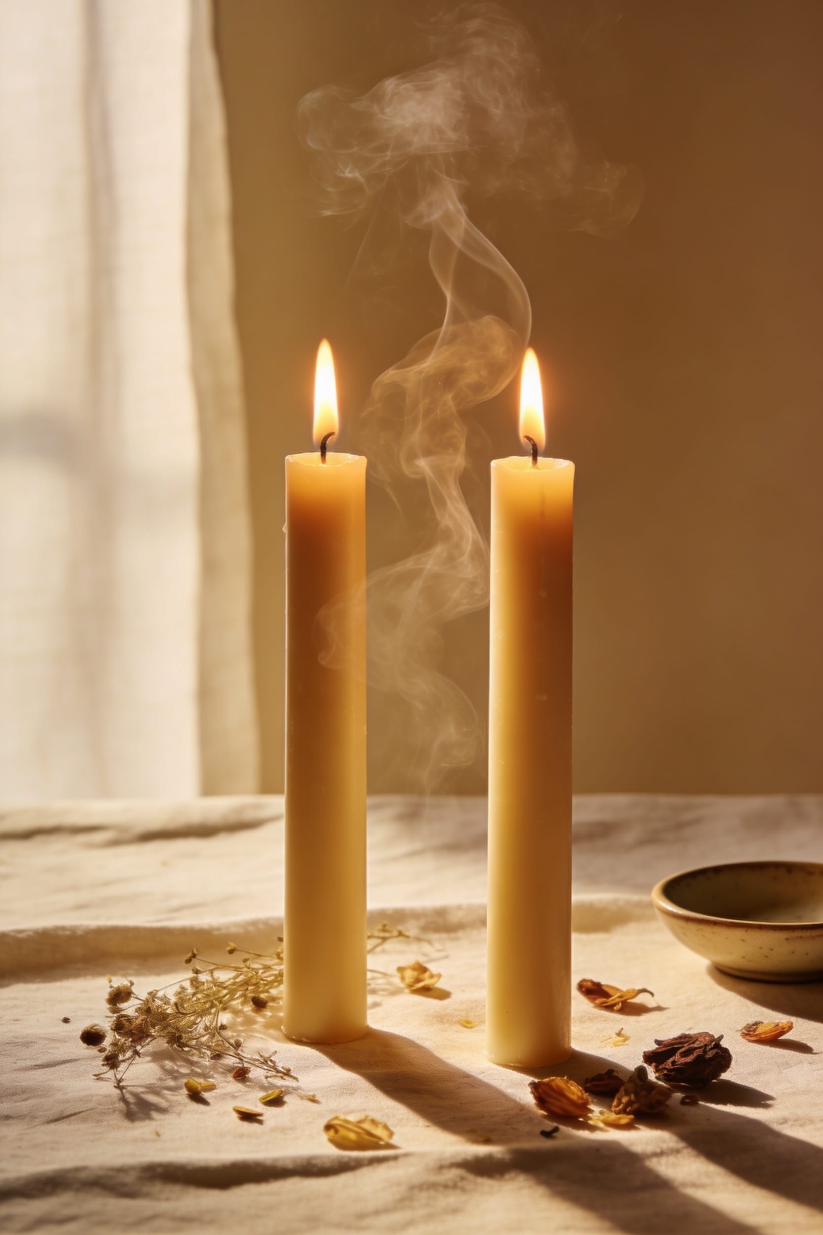 space candles three four feet