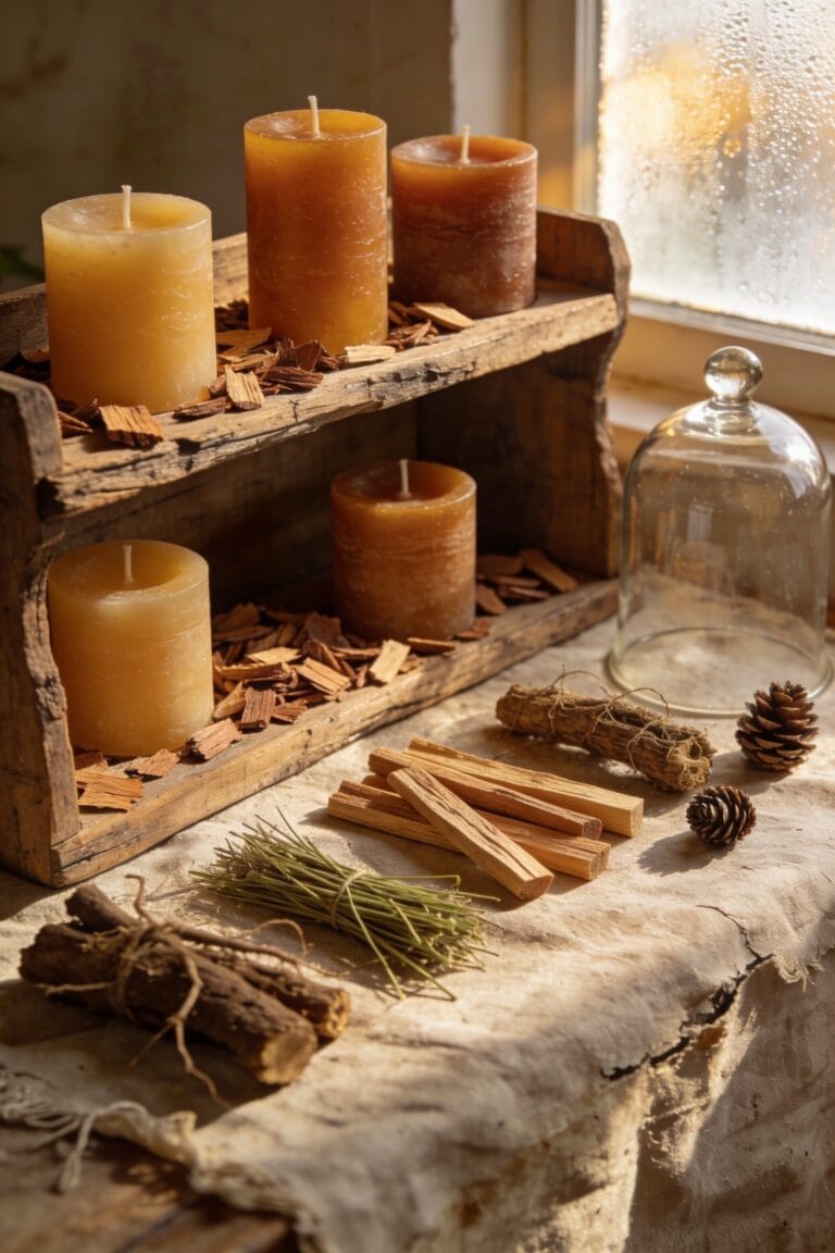warm earthy aromatic woods