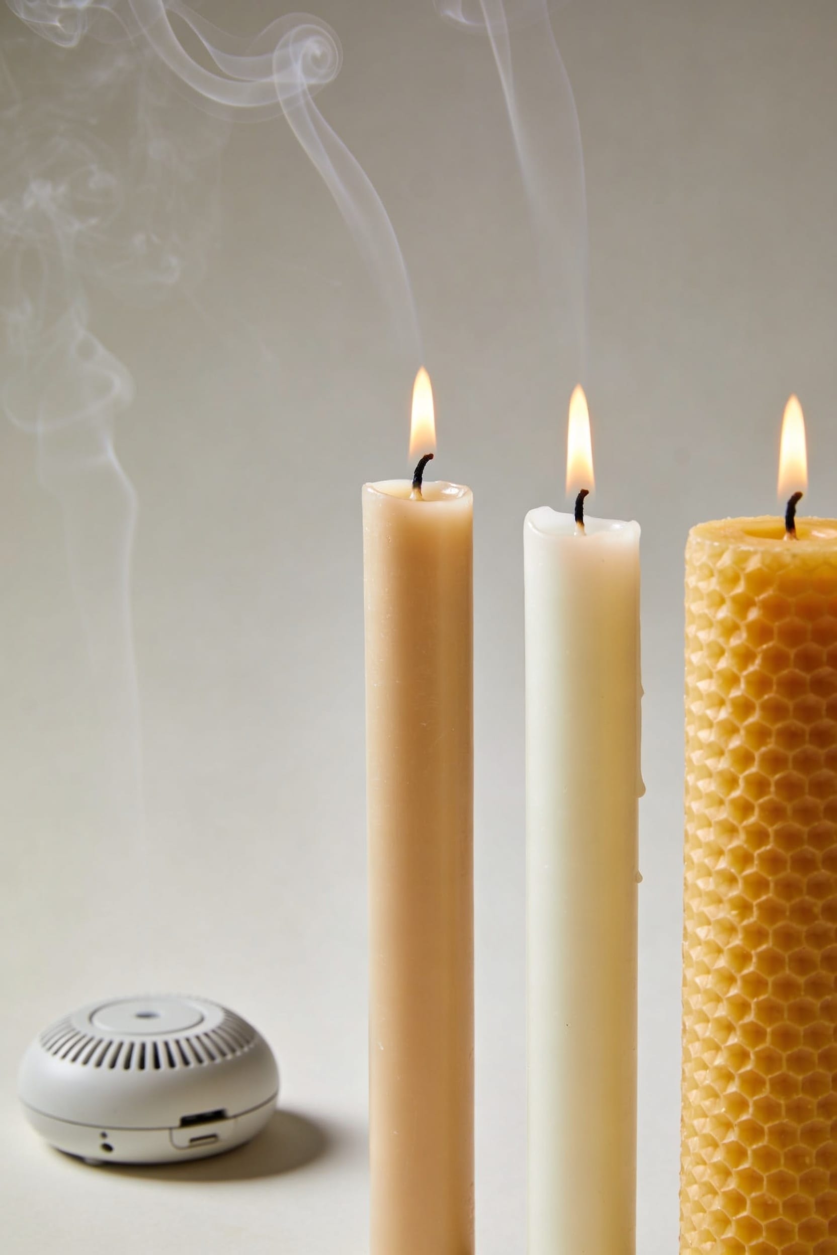 wax choice controls smoke
