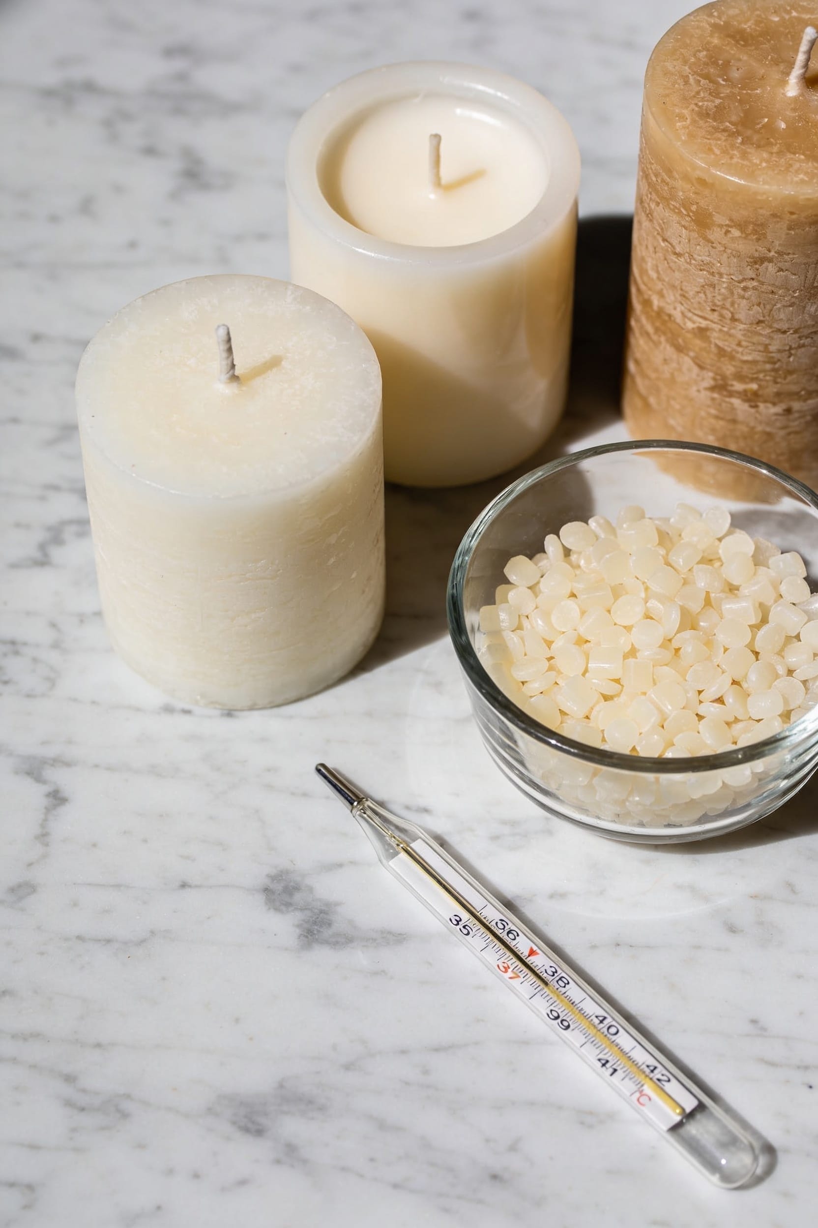 wax choice dictates candle performance