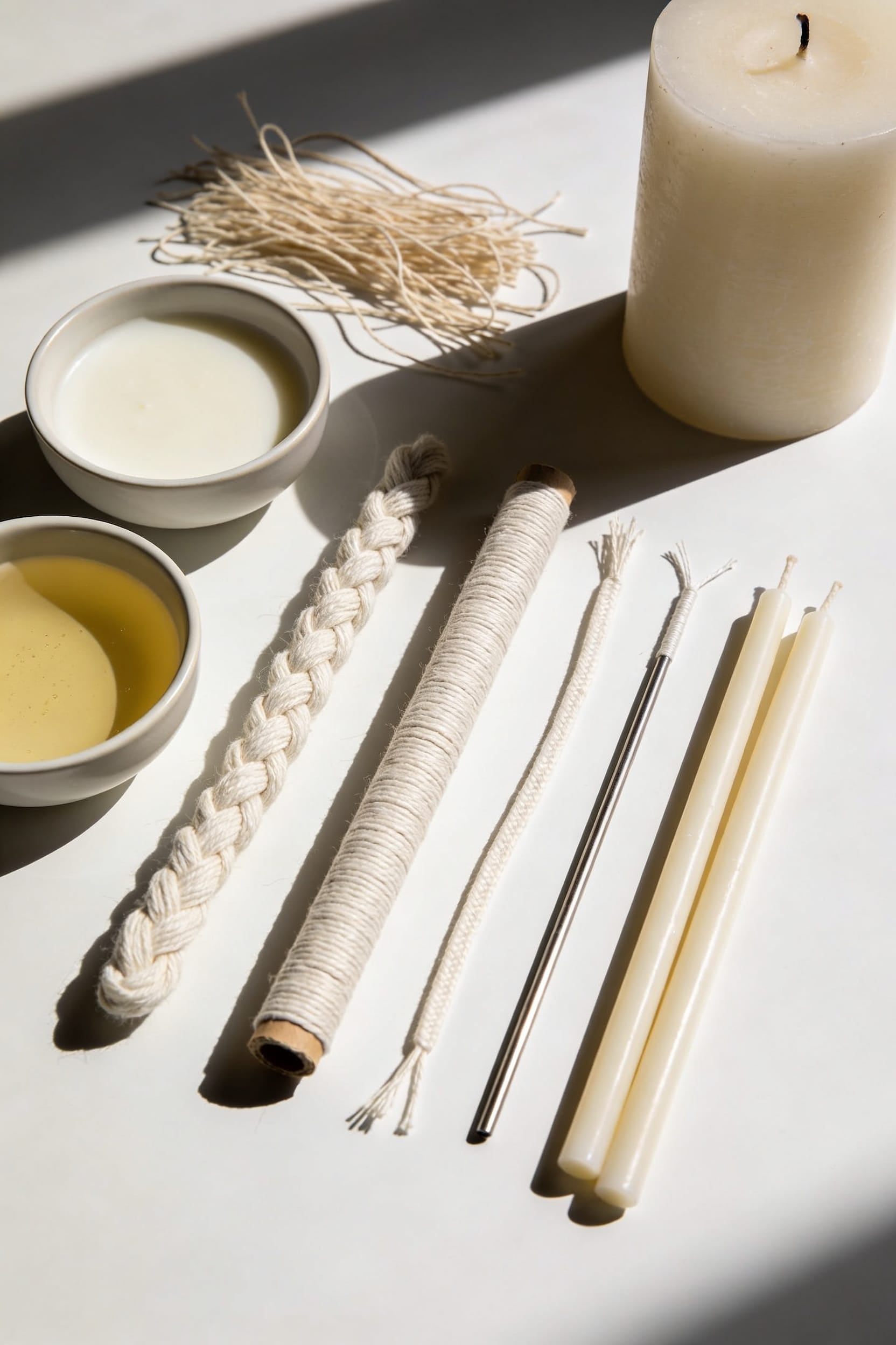 wick cores coatings braiding